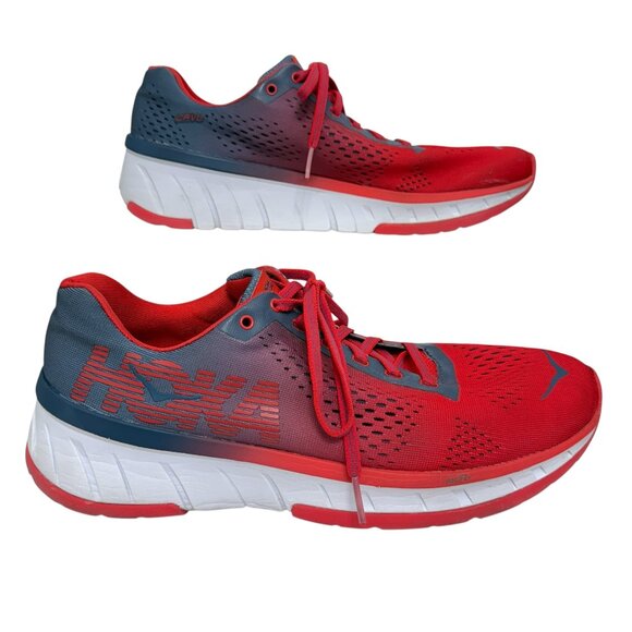 Hoka One One Shoes - HOKA Cavu Vintage Indigo / Hibiscus Training Running Women's Sneakers size 10